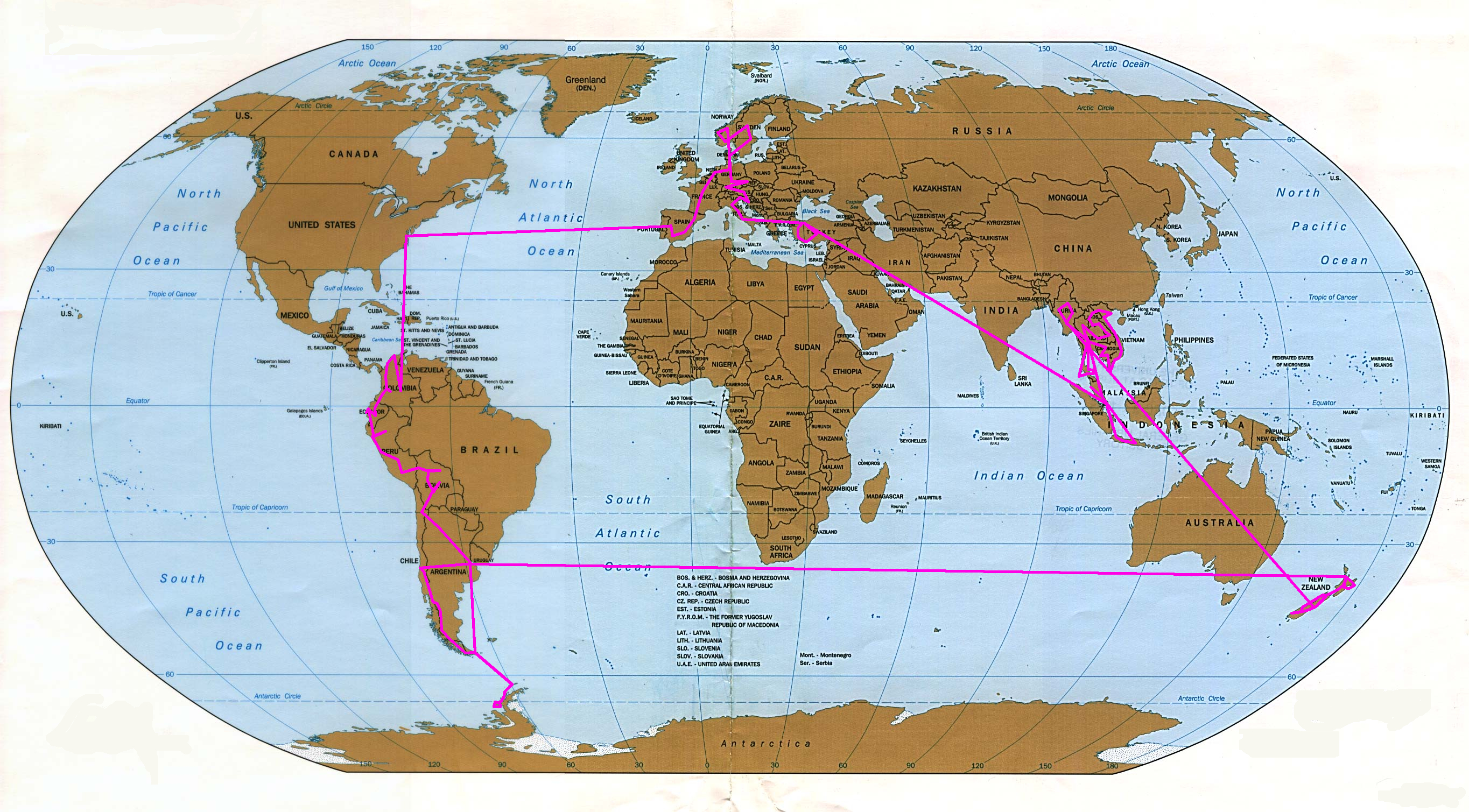 travel the world route planner